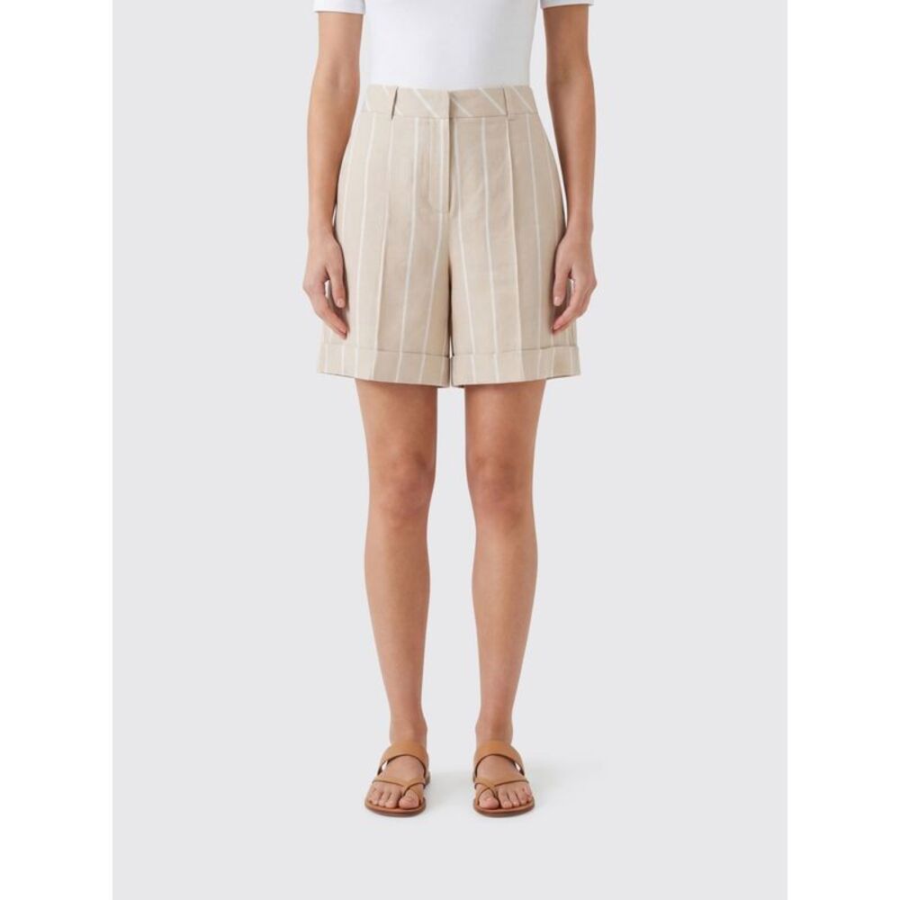 Eleventy Shorts Woman Yellow Cream